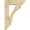 Ekena Millwork Merced Slat Rough Sawn Bracket w/ Offset Brace, Douglas Fir, 8"W x 28"D x 40"H BKT0806X28X40MRC06RDF - alternate 4